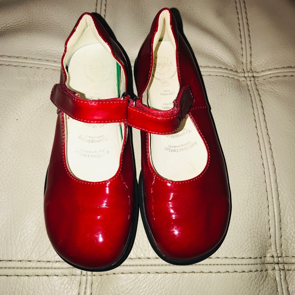 Red Primigi Patent Leather Maryjane Kids Shoes